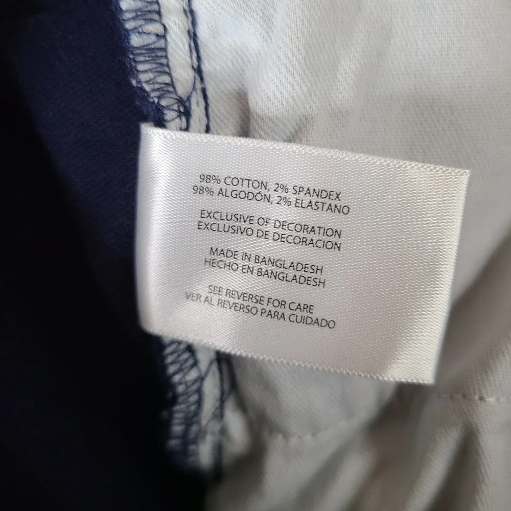 Banana Republic Pants Mens 32x30 Navy Blue Slim Fit Cotton Stretch 5 Pocket Work
